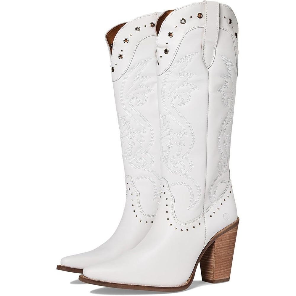 NEW Dingo Rock N' Rebel White Tall Western Rodeo Cowboy Boots Size 7M & 9M